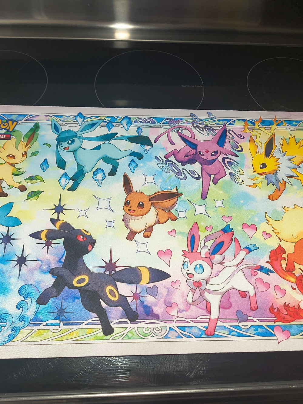 Colorful Pokémon Eevee Evolutions Playmat